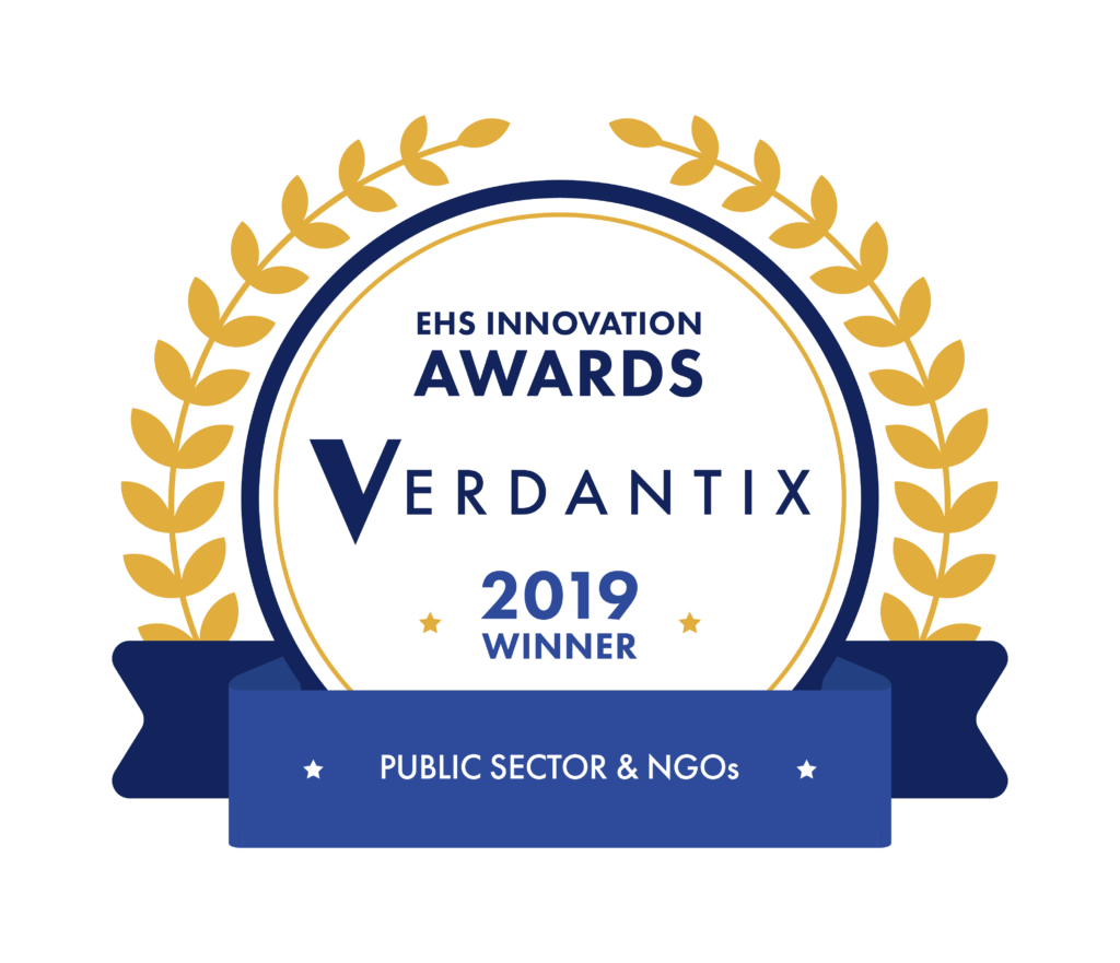 Verdantix EHS Innovation Awards 2019 – Winner_Public Sector & NGOs