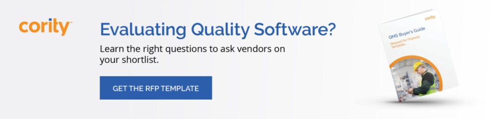 Quality Management Software evaluation template
