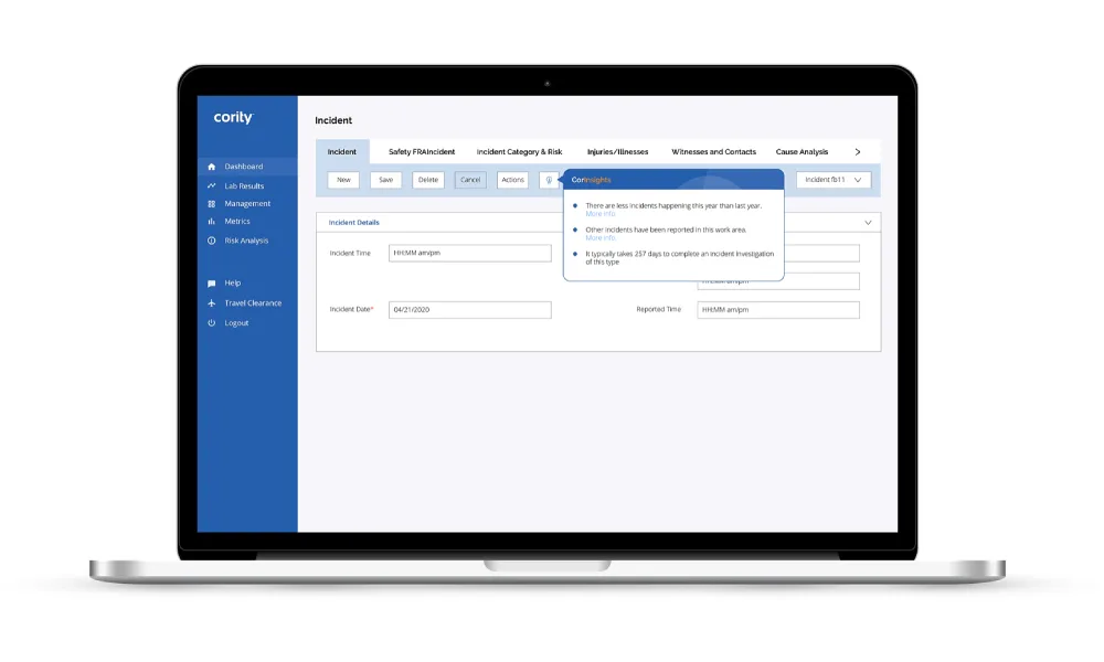 Cority Analytics CorInsights