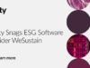Cority Snags ESG Software Provider WeSustain