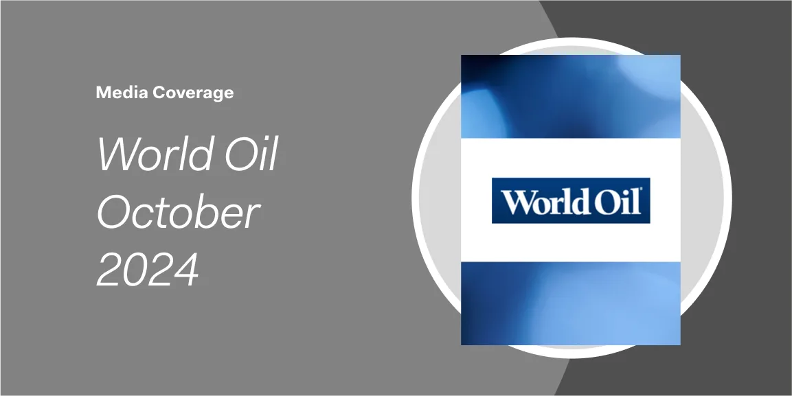 Gray and blue graphic with World Oil October 2024, highlighting the World Oil logo on the right. Chevron deference’s impact on the oil and gas industry is featured in this issue.