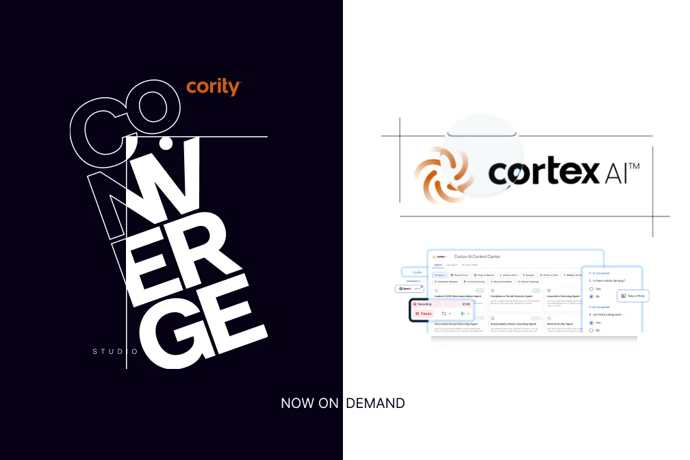 On‑demand recording of Cority’s Converge Studio event and Cortex AI launch for EHS+ innovation.