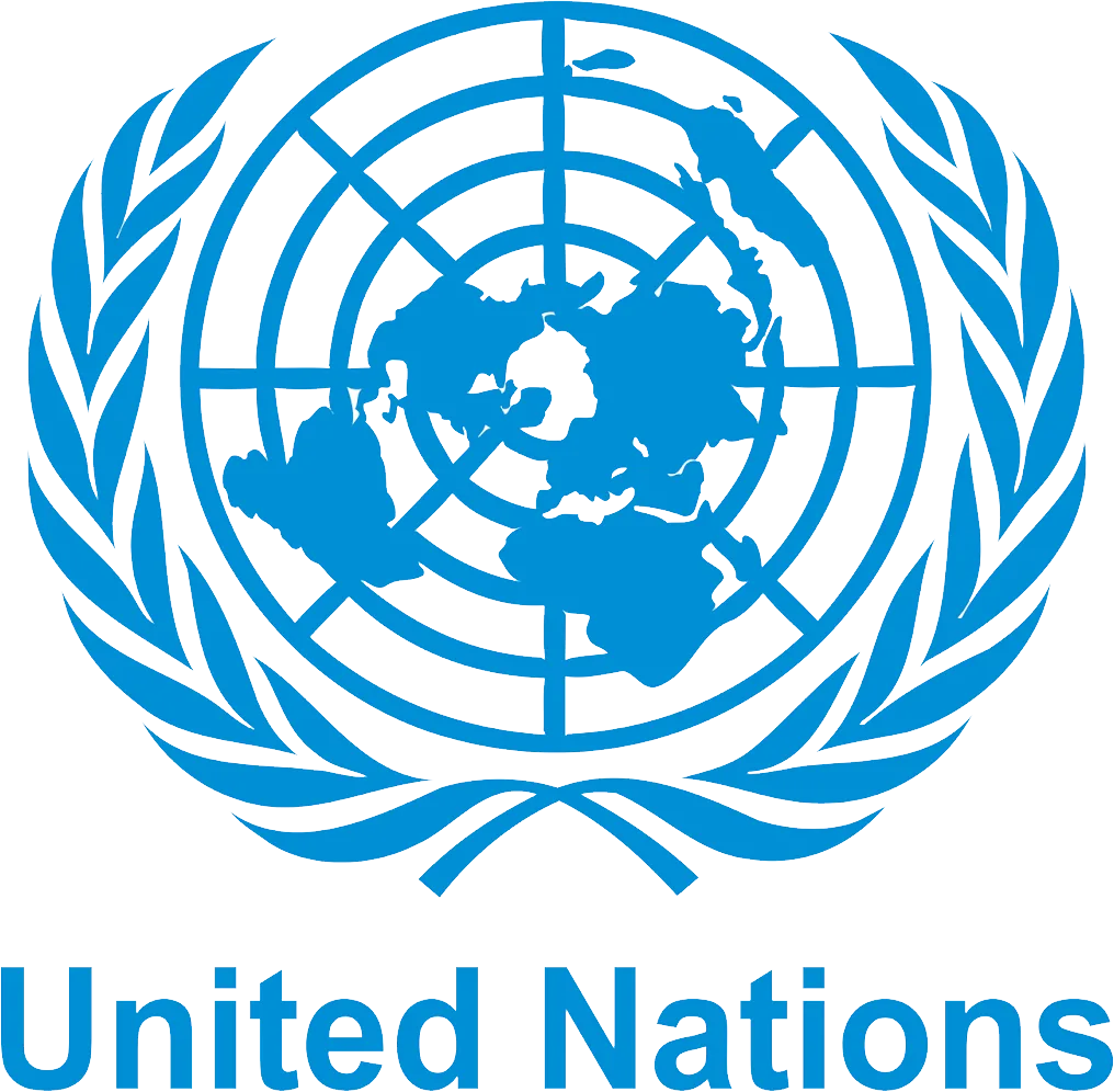 The blue United Nations emblem featuring a world map surrounded by two olive branches, with the words “United Nations” below the symbol, represents global cooperation—values also championed by EHS and Cortex AI for a safer, smarter world.