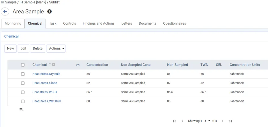 Cority’s Industrial Hygiene module captures WBGT readings alongside dry bulb, wet bulb, and globe temperatures, giving EHS teams a defensible record of heat exposure conditions.
